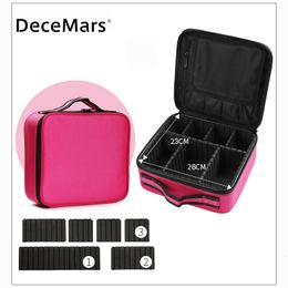 Other Items DeceMars Portable Eyelash Storage Box Extension Tools Bag Cosmetic Case Blue 230909