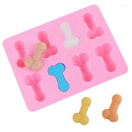 Baking Moulds Sexy Penis Cake Mold Dick Ice Cube Tray Soap Candle Sugar Mould Mini Cream Forms Craft Tools Chocolate Silicone Mold316f