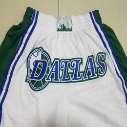 2022 Team Basketball Shorts City White Dalla Running Sports Clothes With Zipper Pockets Size S-XXL Mix Match Order High Quality260Q