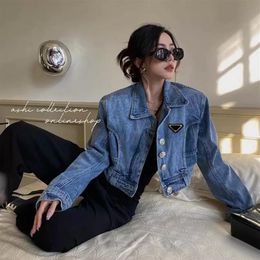 Giacche da donna Cappotto di jeans firmato per cappotti da donna Primavera Autunno Stile Slim per Lady Outfit Hip Hop Top Asia taglia2914