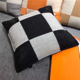 Smelov fashion covers vintage fleece pillowcase letter european pillow cover wool throw luxury pillowcases 45x45cm 65x65cm209R