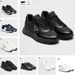 2024 Men Shoes Top Design Prax 01 Sneakers Re-nylon Brushed Leather Nylon Mesh Brand Mens Skateboard Walking Runner Casual Outdoor Sports Eu38-46