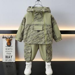 2023ss kids designer clothes boy girl Clothing Sets zipper windbreaker jacket pant tracksuit children coat