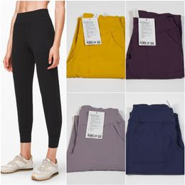 LL-123111 Trainer Pants Women's Trousers Yoga Loose Pants Excerise Sport Gym Ladies Running Casual Long Pant Elastic High Wai306Q