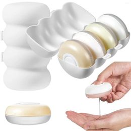 Storage Bottles 2 Set Travel Pods Collapsible Round Liquid Lotion For Portable Shampoo Soap Container Box Dispenser Push Type219h