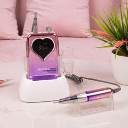 Nail Manicure Set SIMINAIL Professional Drill Machine 35000RPM Portable Electric File Rechargeable Efile Bit Kit 230909