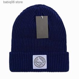 Beanie/Skull Caps Luxury Stone Beanie Island Brand Knitted Hat Designer Cap Mens Fitted Hats Unisex Cashmere Letters Casual Skull Caps Outdoor T230910