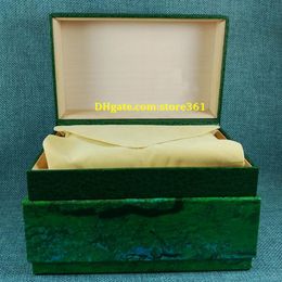 Luxury watch Mens For Watch Box Original Inner Outer Womans Watches Boxes Men Wristwatch Green box259n