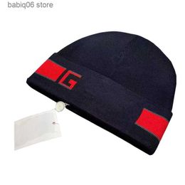 Beanie/Skull Caps Designer Brand Quality Men's Beanie Hats Women's Couples Autumn and Winter Letter Stripe Stretch Warm Knit Hats T230910