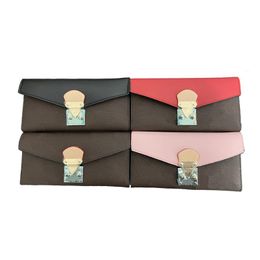 Long Wallet for Women and Men Designer Zipper Bag Ladies Card Holder Pocket Top Quality Coin Purse In 4 colors285Y