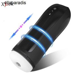 Sex Toys Massager Automatic Telescopic Male Masturbator Handfree Thrusting Machine Reality Vaginal Masturbation Cup Goods for Men