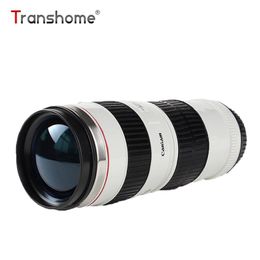 Transhome Camera Lens Mug 440ml New Fashion Creative Stainless Steel Tumbler Canon 70-200 Lens Thermo Mugs For Coffee Cups C18231H