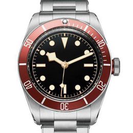 Men Wristwatches Red Blue Bezel Black Dial ROTOR MONTRES Automatic Movement Mechanical Watches Man Watche286O2920
