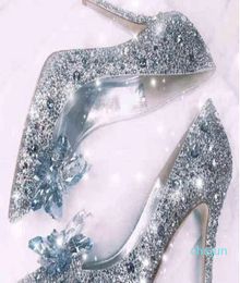 Newest Shoes Rhinestone High Heels Women Pumps Pointed toe Woman Crystal Party Wedding Shoes