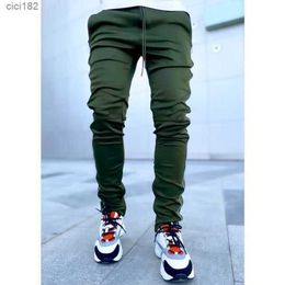 GODLIKEU Cargo Pants Spring And Autumn Men's Stretch Multi-Pocket Reflective Straight Sports Fitness Casual Trousers Joggers 2H0KV