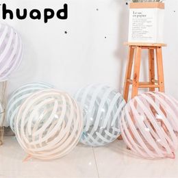 50 30pcs Crystal stripes Bubble Balloon 18 inch Colourful Striped Bobo for Wedding Decoration Happy Birthday Part 220523210k