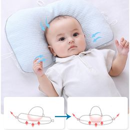 Pillows Breathable Baby Shaping Feeding Pillow Head Protector Anti Flat Travel For Infants Cushion 230909