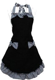 Cute Retro Lovely Vintage Ladies Kitchen Flirty Vintage Aprons for Women Girls with Pockets for Mothers Day Gift 1224620