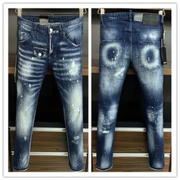 new brand of fashionable european and american mens casual jeans highgrade washing pure hand grinding quality optimization la9718282l