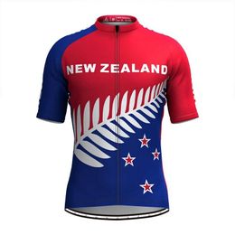 New Zealand Cycling Jersey Men MTB Maillot Shirts Bicycle Clothing 2024 Mountain Bike Men's T-Shirt Wear Summer Outfit Clothes Jumper