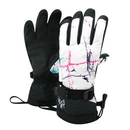 Ski Gloves for Women Outdoor Snowboarding Skiing Mountaineering Sports Riding Warm Waterproof Thickened snow 230909