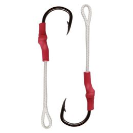 50pcs 10827 Jig Assist Fishing Hooks Jigging Assist Bait Fishing Hook With PE Line Size 1 0-10 0205F