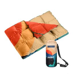 Outdoor Pads 4Monster Down Puffy Camping Travel Blanket Impression Sunrise 230909