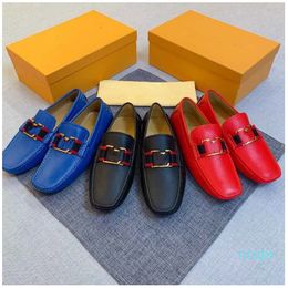 Solid Loafers Men Luxury Dress Shoes Office Style Man Shoe Fashion Designer Genuine Leather Handmade Business Men Shoe