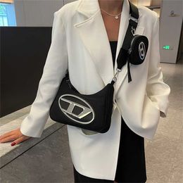 Dingdang 2023 New High Quality Single Shoulder Small Oxford Cloth Wide Strap Hobo Mahjong for Women 90% Off Store sales
