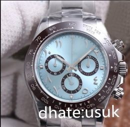 Super Quality Men Wristwatches Ceramic Border 40mm 116506 Chronograph Work ETA CAL.4130 Movement 904L Mechanical Automatic Mens Waterproof Watch JH Maker