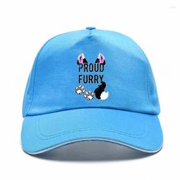 Ball Caps Cap Hat Proud Furrie Tai And Ear Copay Cotton Round Neck Youth En Hort-eeved Baseball