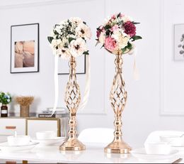 Candle Holders Elegant Luxury Wedding Candlestick Sign In Main Table Decor Guide Dried Flower Desk Accessories Supplies