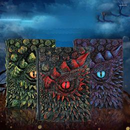 Dragon Embossed Journal Retro Three-Dimensional Embossing Eye Handmade Diary Drawing Notebooks Halloween Decorations