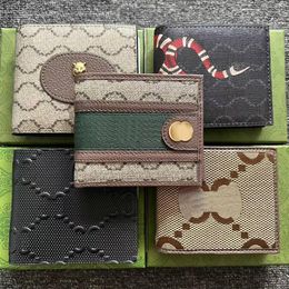 With box Mans short Embossed wallets id card holder G fashion leather purses Luxurys designer key pouch Coin purse cardholder Wome317U