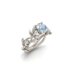 Update Cubic Zirconia Diamond Ring Elves Flower Branch Band Rings Wedding Rings Fashion Jewellery Women Rings