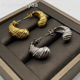 hoop earrings earrings for men Style C Letter Women Designer Studs Titanium Steel Fashion Couple Earrings With Box gold earrings