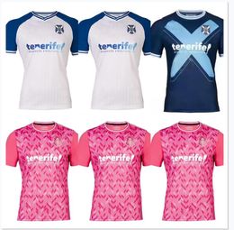 23 CD Tenerife 24 Yüzyıl Kiti Futbol Formaları 100. Yıldönümü Beyaz Ev Uzak Üçüncü Elady Shashoua 2023 2024 Camisetas de Futbol Futbol Gömlek