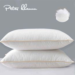 Pillow Peter Khanun 100% Goose Down s Neck s For Sleeping Bed s 100% Cotton Shell Filled with 100% Goose Down 48x74cm T220829293D