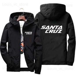 Men's Jackets 2023 Men's Jacket Spring and Autumn Fashion Santa Cruz Print Slim Top Men's Casual Baseball Pilot Zip Jacket Men's Jacket T230910