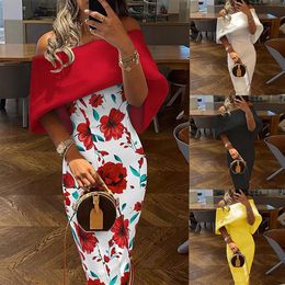 Casual Dresses Women Summer Boho Long Maxi Dress Evening Party Beach Holiday Sundress Floral Print Elegant Causal VestidoCasual288K