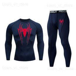 Men's Tracksuits 2023 New Men MMA Compression Spartan Set Short T-shirt Tight Sleeve Clothes Men's Pants Fitness Bodybuild ing SportSuit T230910