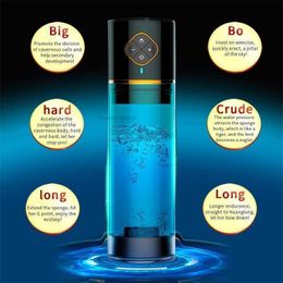 Sex Toys Massager Vibration Adjustable Aircraft Cup Vacuum Pump Electric Male Masturbator Cup Penis Delay Training with Spa Machine for Man