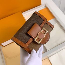 Classic DAUPHINE COMPACT WALLET Women Designer Wallets Long Wallet Credit Card Holder Case Iconic Luxury Short Purses Lady Fashion257G