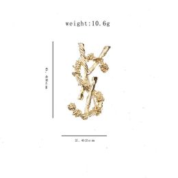 Brooches Luxury Women Mens Designer Brand Letter18K Gold Plated Inlay Crystal Rhinestone Jewellery Brooch Charm Pin G-Letters Marry 181r