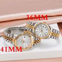 Top High Quality Watch 36 41mm Mens Precision Durable Automatic Movement Stainless Steel Ladies Waterproof Luminous Mechanical Wat274H