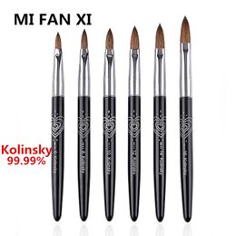 Nail Brushes Kolinsky Acrylic Brush for Powder For Application Size 6810121416 Nails 230909