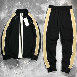 Men Tracksuits Fashion Jackets Suits Hiphop Style Set Streetwear Winter Sportwear Jogger 3 Styles