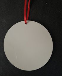 sublimation blank round mdf christmas ornaments ornaments hot tranfer printing consumable printing size 100*100*3mm