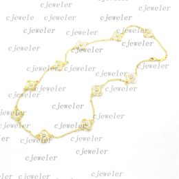 Fashion necklace Four-leaf Flower Elegant ten flower clover classic vc necklace for women Jewellery pendant high-quality 30 Colour gi3125