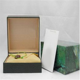 Factory Supplier Luxury Green With Original Box Wooden Watch Box Papers Card Wallet Boxes&Cases Wristwatch Box252o